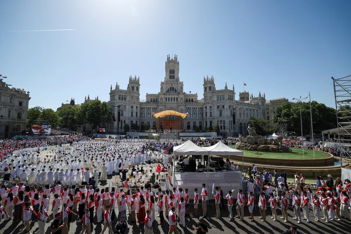 Papa pred više od milion vernika u centru Madrida: Bog je uz siromašne i napuštene u društvu