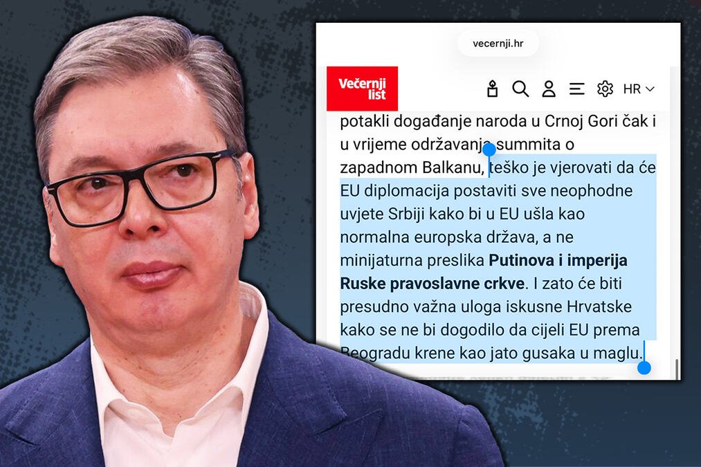 ANTIKAMPANJA IZ HRVATSKE RADI PUNOM PAROM! Sraman tekst Večernjeg lista pokazao koliko ih boli uspeh Srbije! Vučić glavni agresor, a blokaderi im krasni