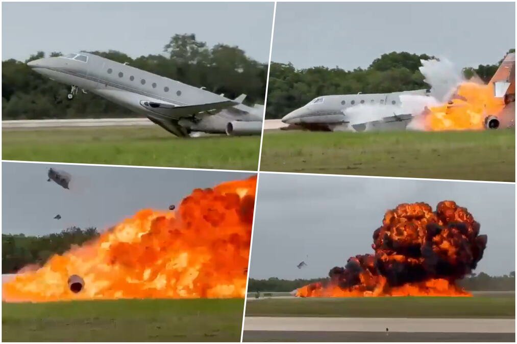 JEZIV SNIMAK EKSPLOZIJE AVIONA! Piloti proglasili vanredno stanje, pa nestali u džinovskoj buktinji, crna pečurka progutala nebo! (VIDEO)
