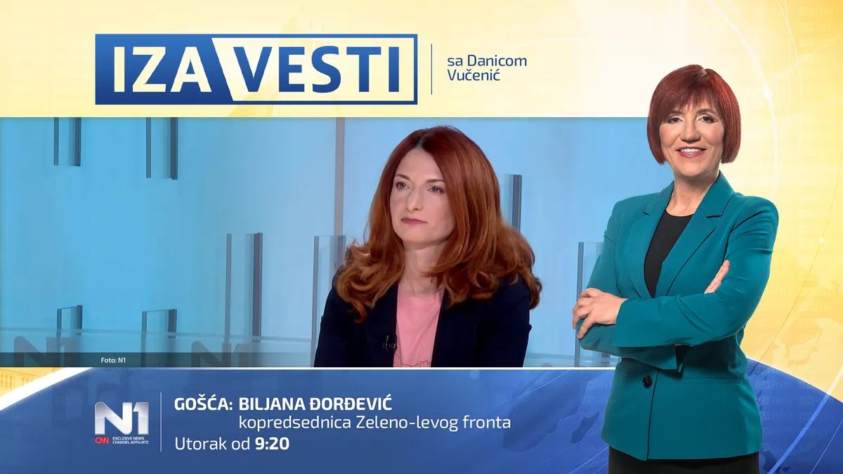 Biljana Đorđević gošća "Iza vesti" u utorak