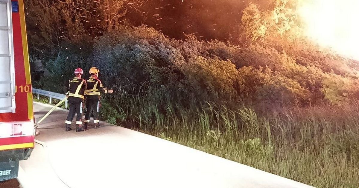 Ovako izgleda pakao kod Pećinaca iz vazduha: Dramatičan snimak požara nakon teške nezgode