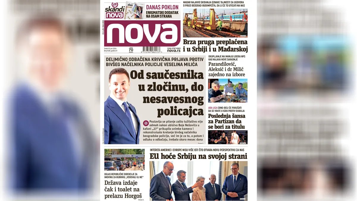 "Nova" piše: Kako je Veselin Milić za mesec dana prešao put od saučesnika u ubistvu do nesavesnog policajca