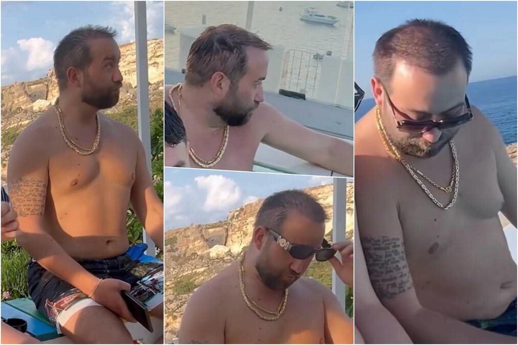 ŠTA SE DESILO SA RASTOM? Bez dredova ga niko nije prepoznao, na bazenu pokazao i višak na stomaku: Reper uživa na Malti sa ekipom, mreže usijane