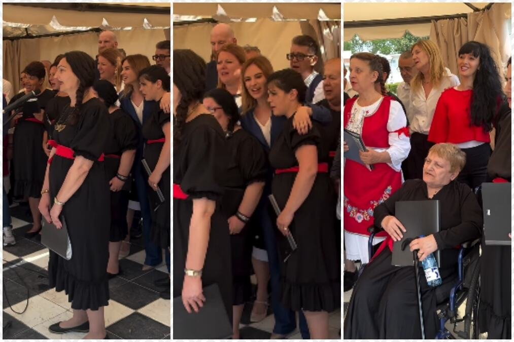 POGLEDAJTE KAKO MINISTARKA PEVA "VIDOVDAN": Milica Đurđević Stamenkovski zapevala sa korisnicima Zavoda za smeštaj odraslih lica u Kragujevcu (VIDEO)