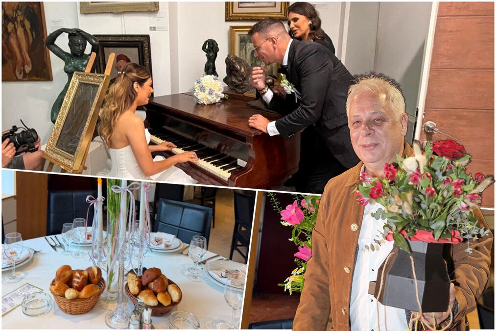 BAJKOVITA DEKORACIJA NA VENČANJU SINA DIREKTORA GRANDA! Sve je spremno za gala svadbu Dušana i Staše, mlada kao princeza zasvirala klavir (FOTO/VIDEO)