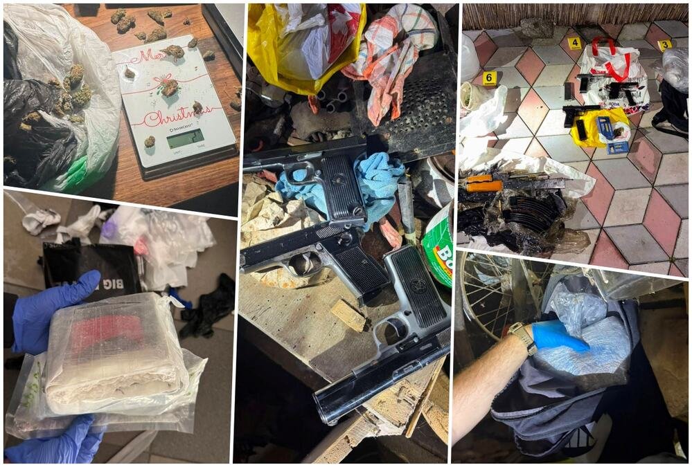 POGLEDAJTE KAKO JE RAZBIJEN NARKO-BIZNIS U NIŠU! Policija upala, zaplenila drogu, čitav arsenal oružja i novac! (foto)