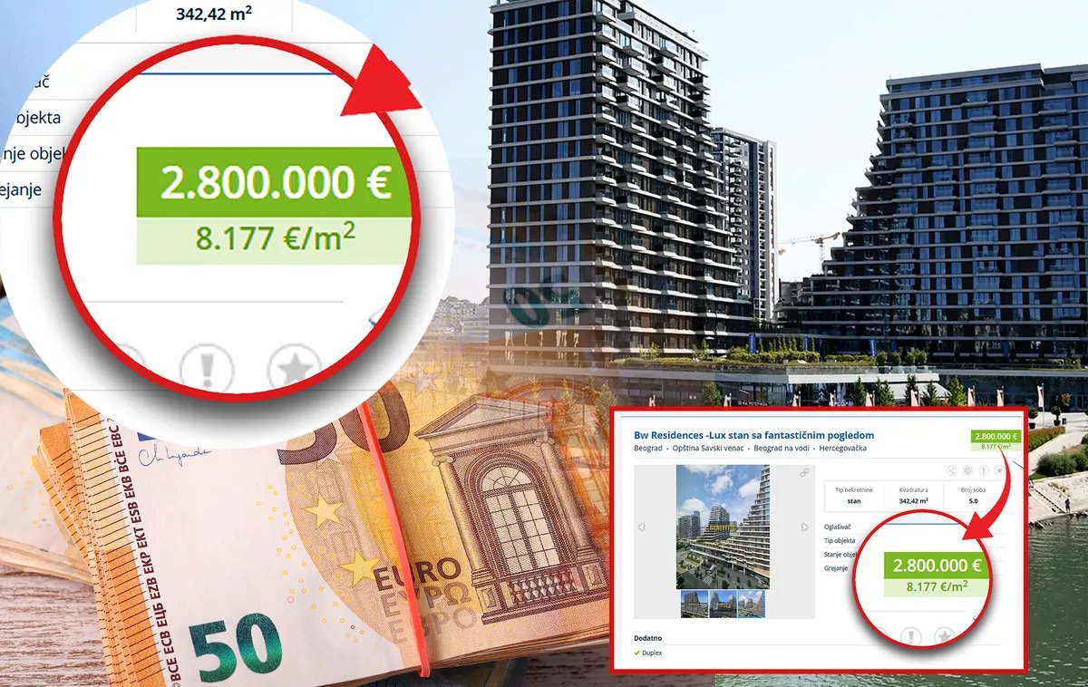 Na oglasima više od 500 nekretnina u Beogradu na vodi, agentkinja kaže: Ne pamtim kada je prodat stan po ceni od milion evra