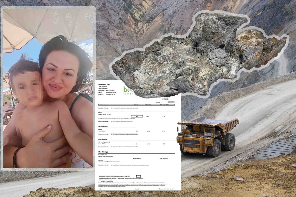 U krvi četvorogodišnjeg dečaka iz Negotina pronađena tri puta veća količina olova od dozvoljene: "Kroz naše selo prevoze šlepere pune koncentrata teških metala"