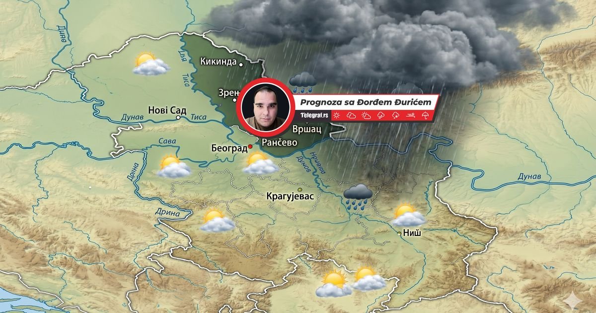 Danas promenljivo i svežije, ponegde pljuskovi: Tempeatura od 22 do 30 stepeni