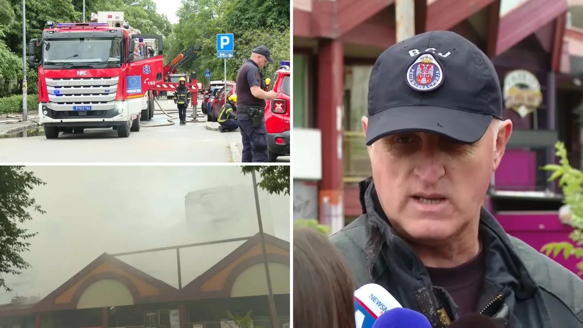 Komandant Miković: Požar u TC Enjub pod kontrolom, sprečili smo da se proširi - samo osmina objekta zahvaćena