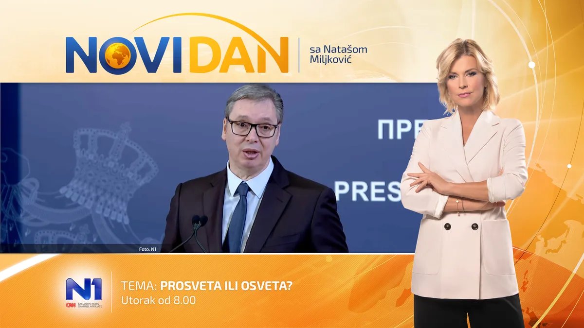 Gledajte UŽIVO Novi dan: Prosveta ili osveta?