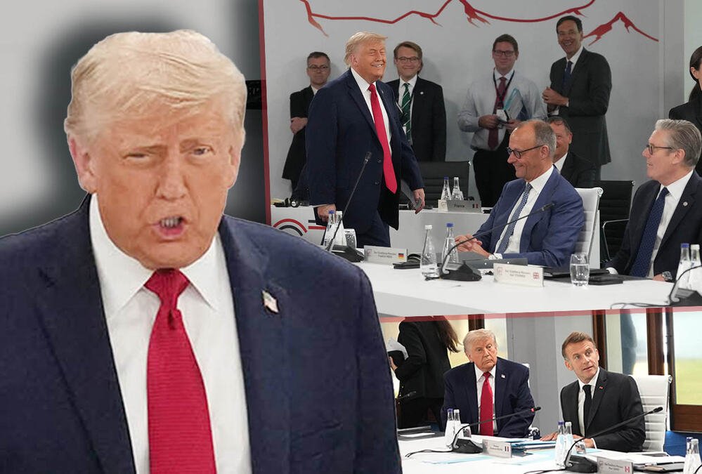 TRAMPOV ŠOU I NA RUČKU LIDERA G7, EVO ŠTA MU JE SMETALO! Kanadski premijer mu pomogao, ali i probao da se našali s njim: Hvala, Mark, zapamtiću to (FOTO, VIDEO)