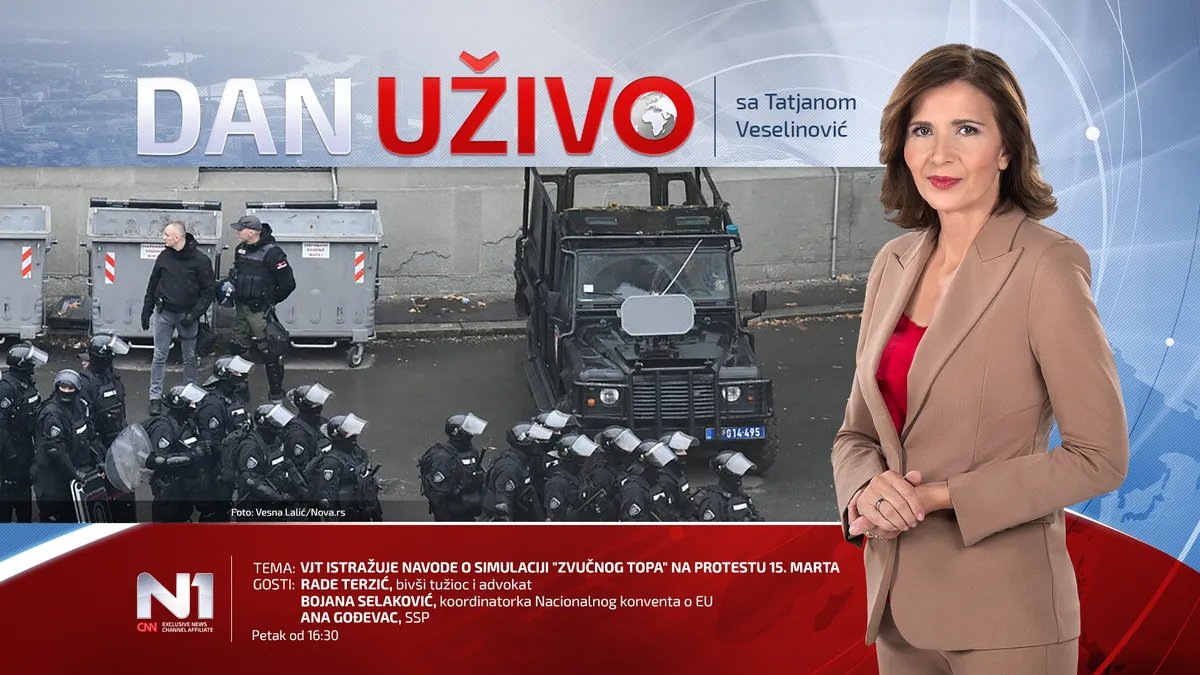 Dan uživo: VJT istražuje navode o simulaciji "zvučnog topa" na protestu 15. marta