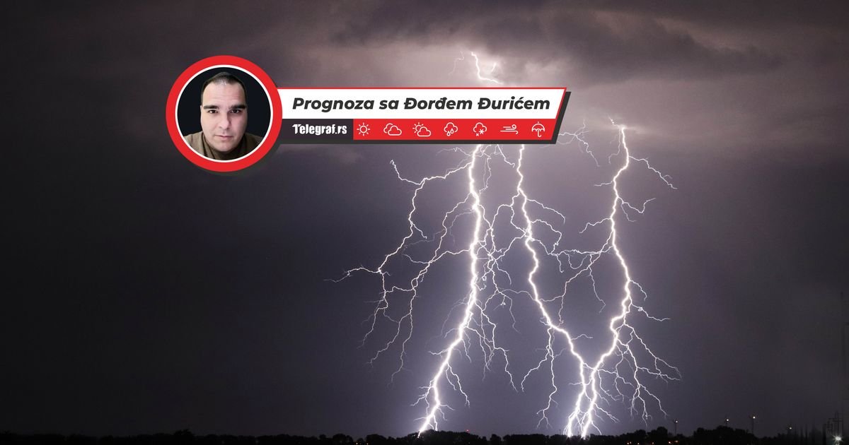 Nakon Smedereva, grmljavinska oluja juri na ovaj deo Beograda: Očekuju se jači pljuskovi, moguć grad i gromovi