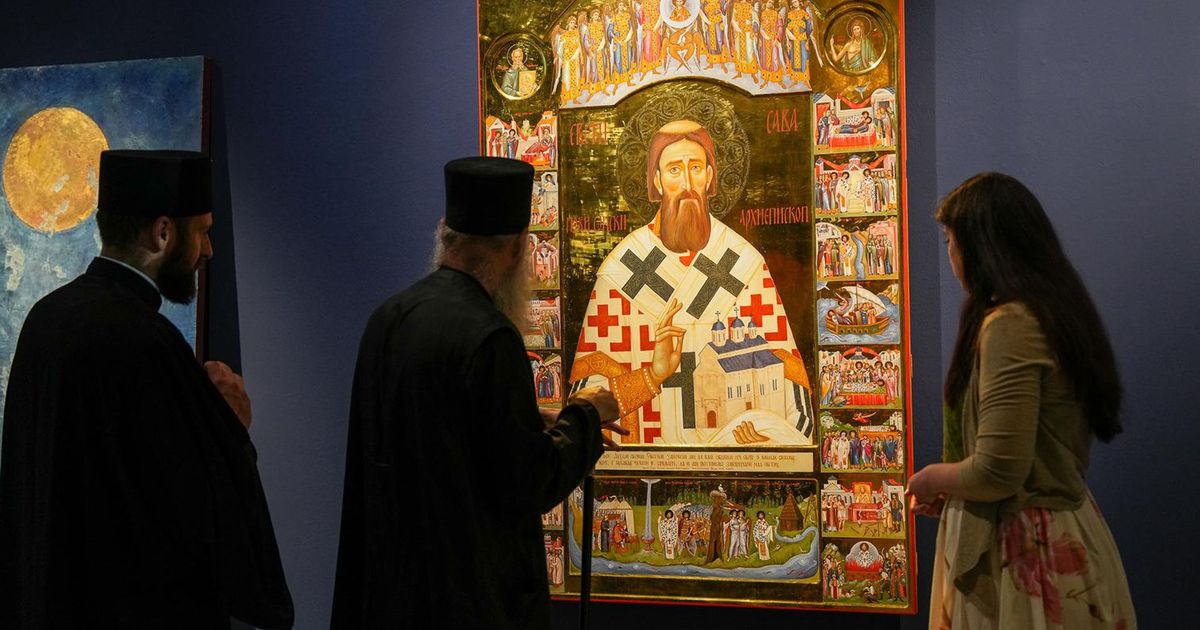 Patrijarh Porfirije posetio izložbu Sveti Sava u Galeriji SANU: Izložena crkvena blaga ostavljaju bez daha