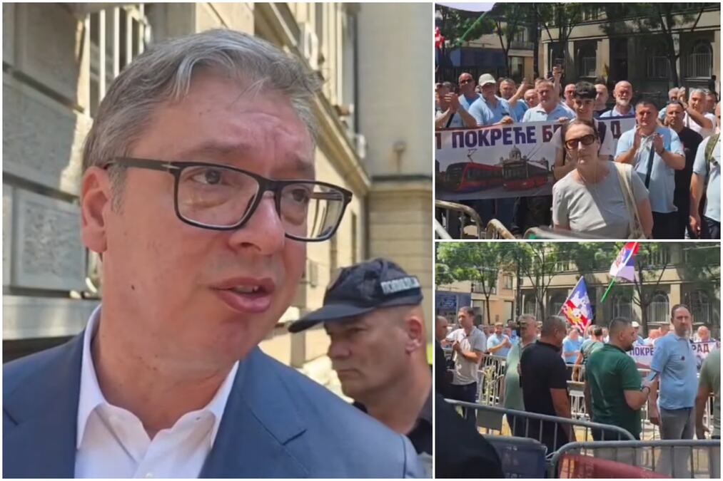 VUČIĆ IZAŠAO PRED DEMONSTRANTE ISPRED PREDSEDNIŠTVA: Predsednik primio zahteve okupljenih, pa im poručio - Razgovorom možemo da rešavamo probleme (VIDEO)