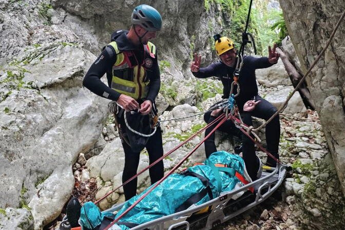 DRAMATIČNA AKCIJA Iz kanjona Nevidio spašen državljanin Hrvatske