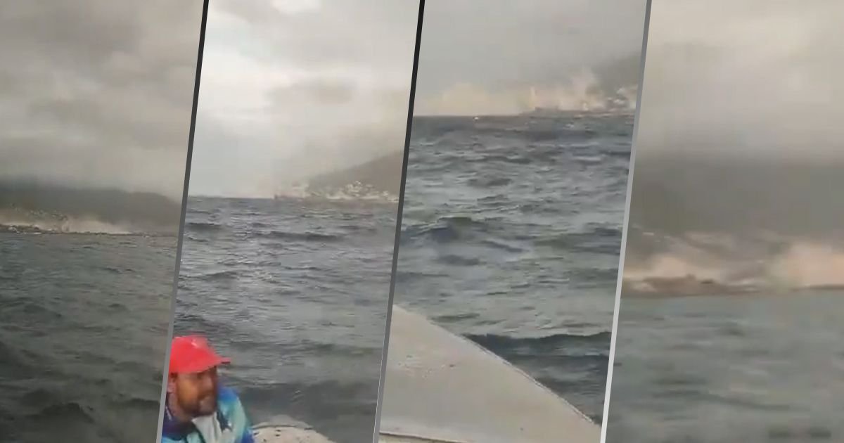 KATASTROFA SA MORA Ribar snimio trenutak kada je Venecuelu pogodio snažan zemljotres