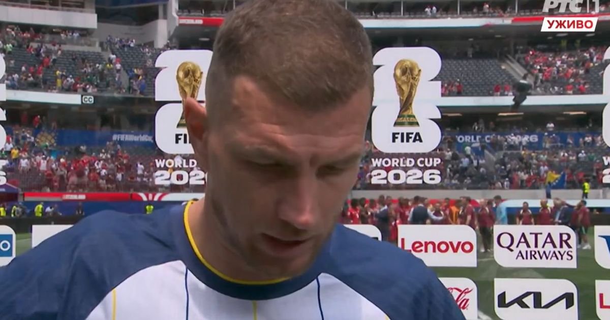 Edin Džeko posle haosa na Svetskom prvenstvu otišao na tribine: Skinuo dres i lično ga stavio na posebnu osobu
