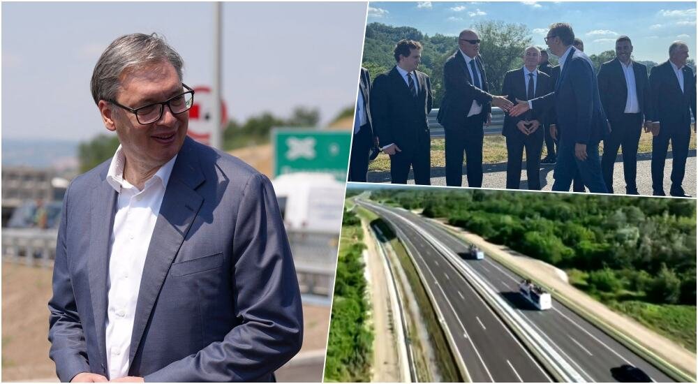 UŽIVO SLAVLJE NAKON OTVARANJA MORAVSKOG KORIDORA Predsednik stigao u selo Oplaniće, narod ga dočekao povicima "Aco, Srbine"