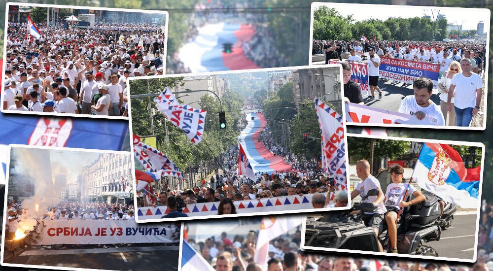 OVAKO IZGLEDA UJEDINJENA SRBIJA! Pogledajte najjače scena sa jučerašnjeg veličanstvenog skupa u Beogradu: Najveća trobojka u istoriji i MORE LJUDI (FOTO/VIDEO)
