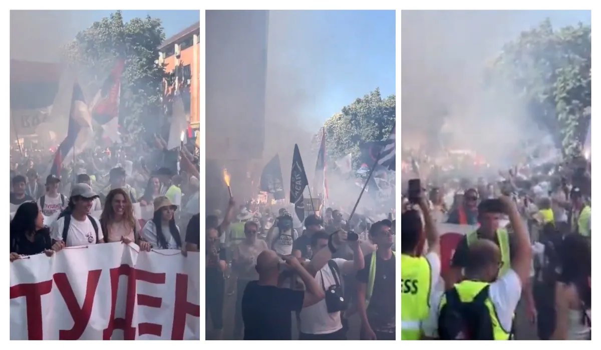 BLOG UŽIVO Vatreni doček studenata koji su došli peške u Kraljevo: Ogromne kolone vozila na ulasku u grad