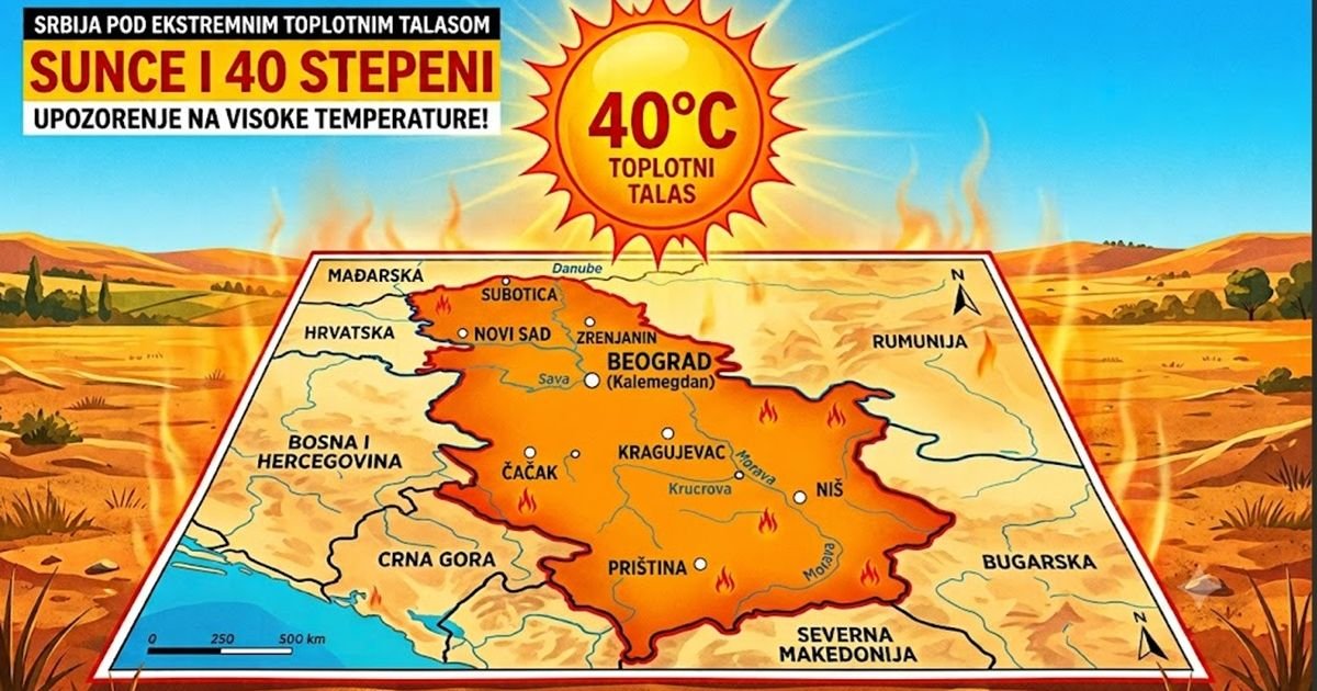 Danas vrelo: Temperatura do 40 stepeni