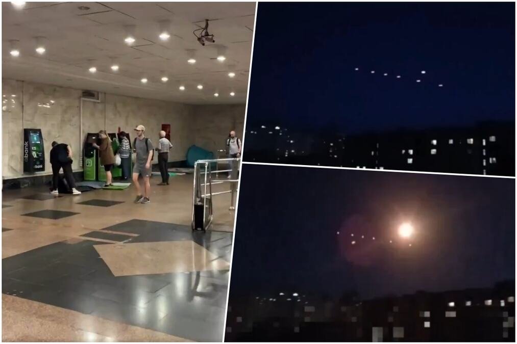 U TOKU JE NOĆNI NAPAD NA KIJEV! Odjeknule eksplozije, Rusi napadaju "iz svih pravaca" dronovima: Aktivirana PVO, narod potražio spas u metrou (FOTO/VIDEO)