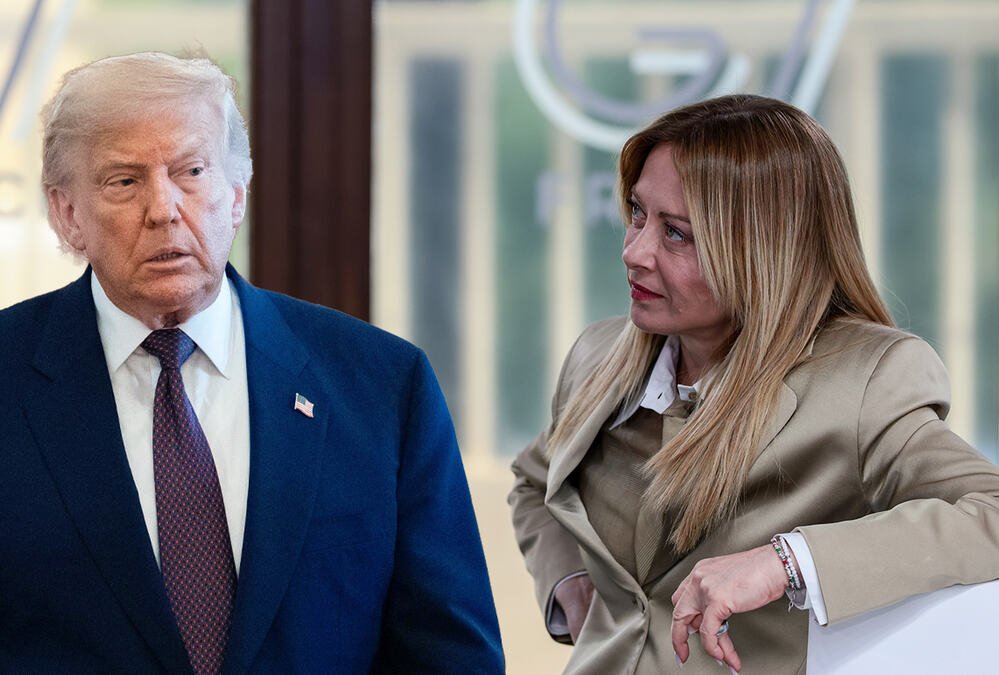TRAMP PONOVO UDARIO NA MELONI! Objavio fotografiju italijanske premijerke sa šokantnim natpisom (FOTO)