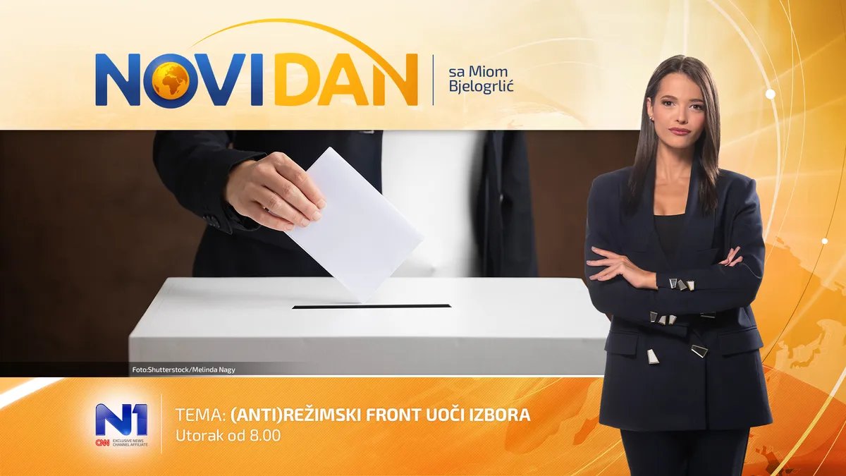 Gledajte UŽIVO Novi dan: (Anti)režimski front uoči izbora