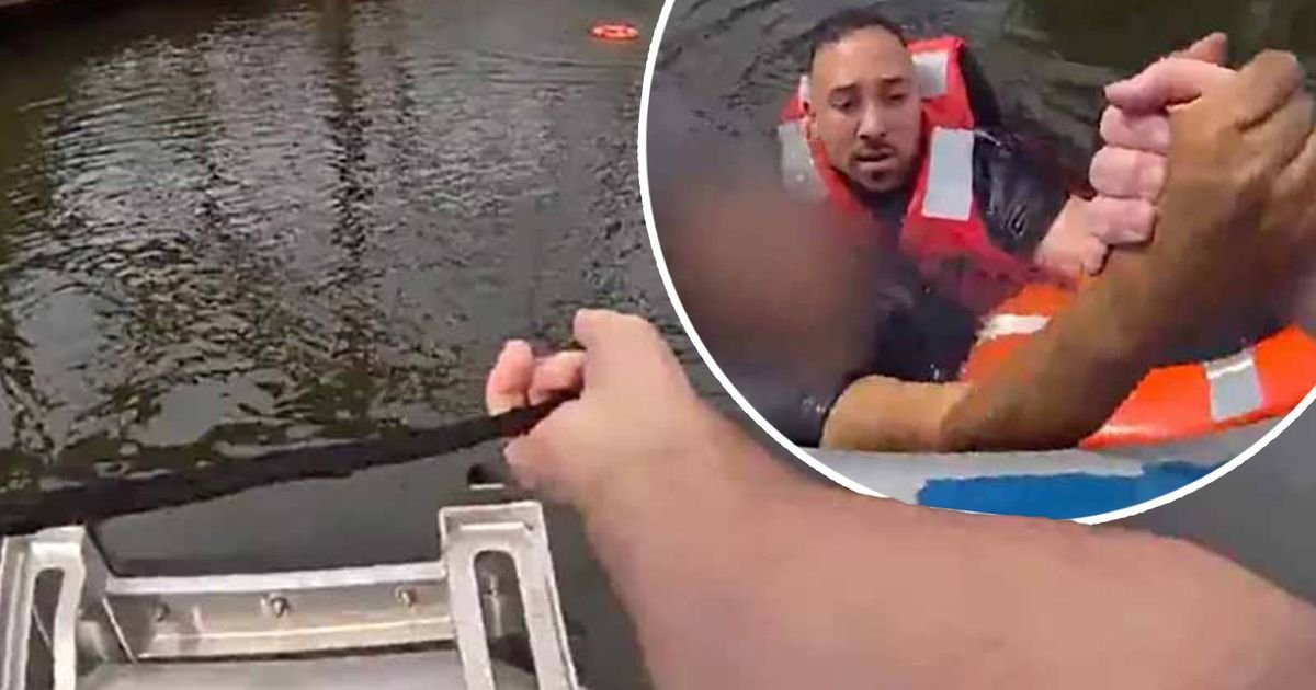 SVAKA ČAST! Policajac skočio u zagađenu reku da spasi ženu koja se davila, isplivao snimak herojstva