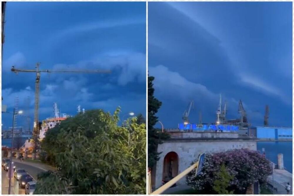 Jako nevreme pogodilo komšije: Vetar nosio sve pred sobom, prizor na nebu ostavio sve bez teksta (VIDEO)