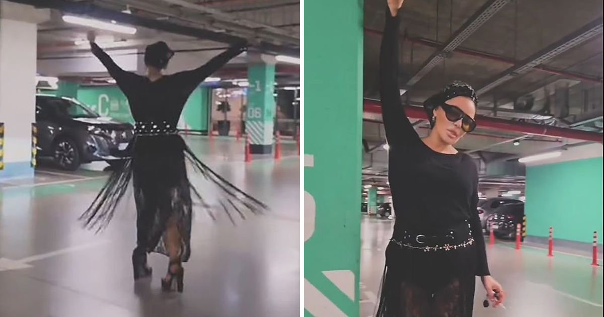 Ana Nikolić napravila šou na parkingu tržnog centra! Vrtela se, pa čučnula pored stuba: Komentari pljušte