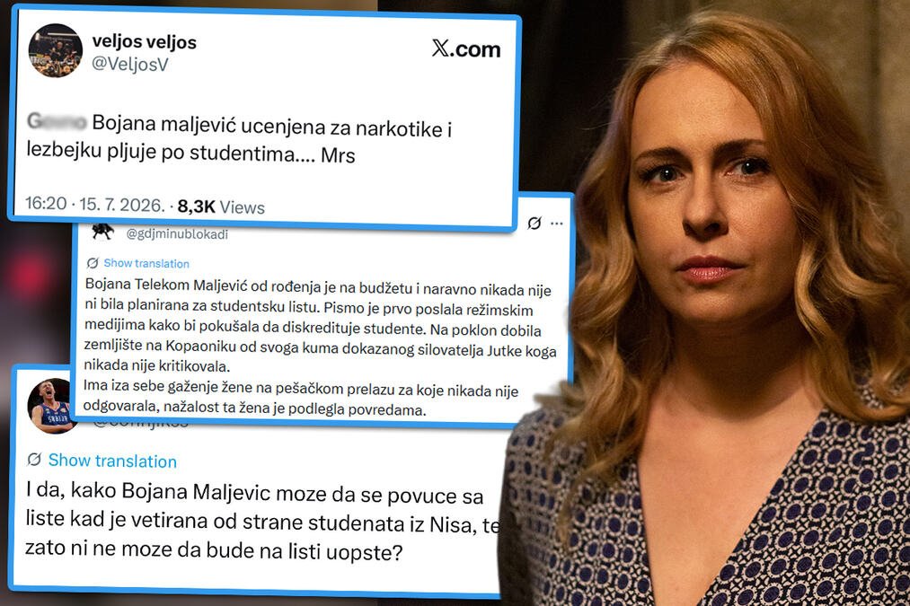 "NETALENTOVANA, UCENJENA, FEKALIJE" BLOKADERSKE SALVE UVREDA BOJANI MALJEVIĆ! Glumica se povukla sa studentske liste, krenula hajka (FOTO)